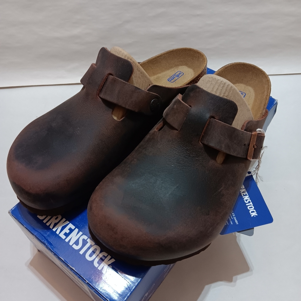 BIREKNSTOCK Boston Habana Oiled Leather Size 39 (US L8, M6) 0159711 Reg Fit Soft - Picture 2 of 9